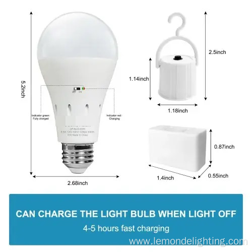 Portable Cordless Charging Emergency Bulb Recharge Bulb